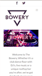 Mobile Screenshot of bowery.ie